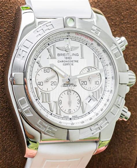 breitling white face roman numerals chronograph|Breitling Chronomat 44 .